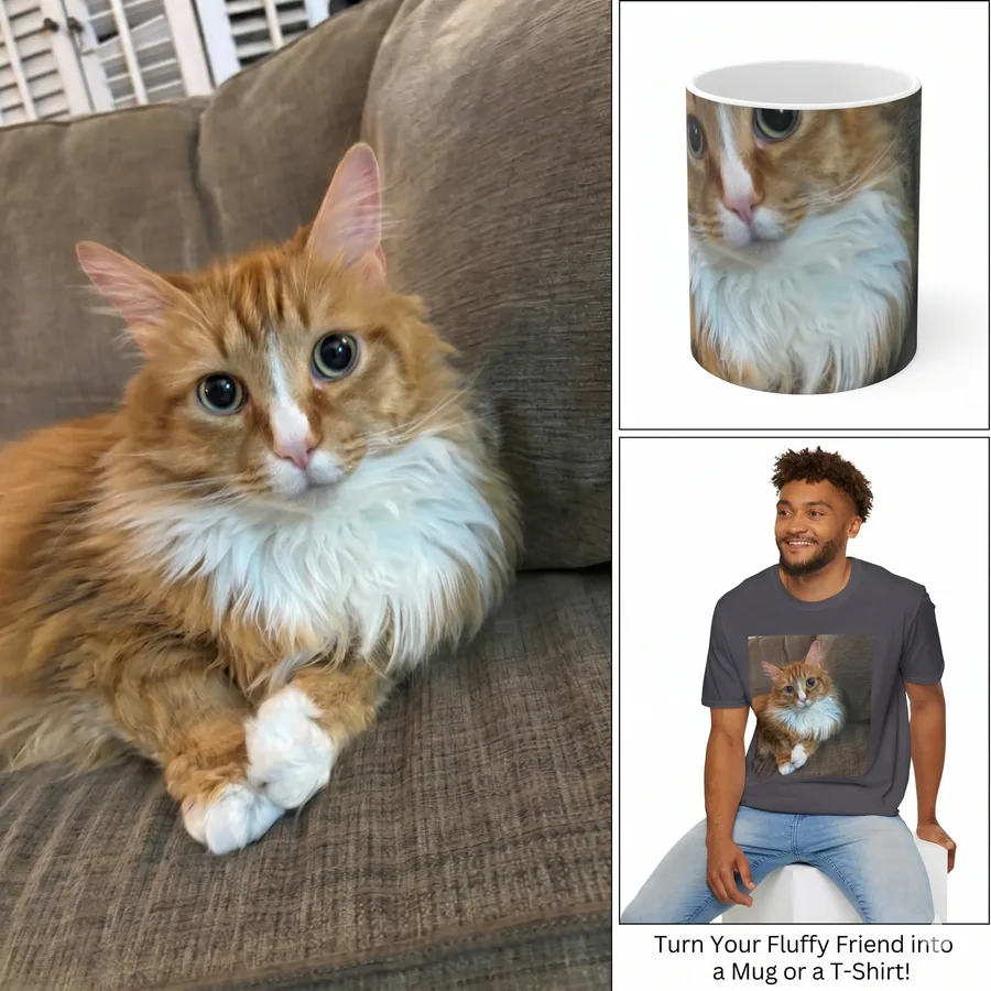 Pet photo on custom home decor